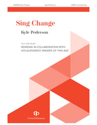 Sing Change SATB choral sheet music cover Thumbnail